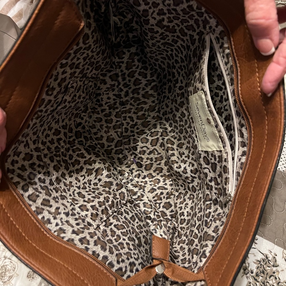 Brown Leather Shoulder Bag